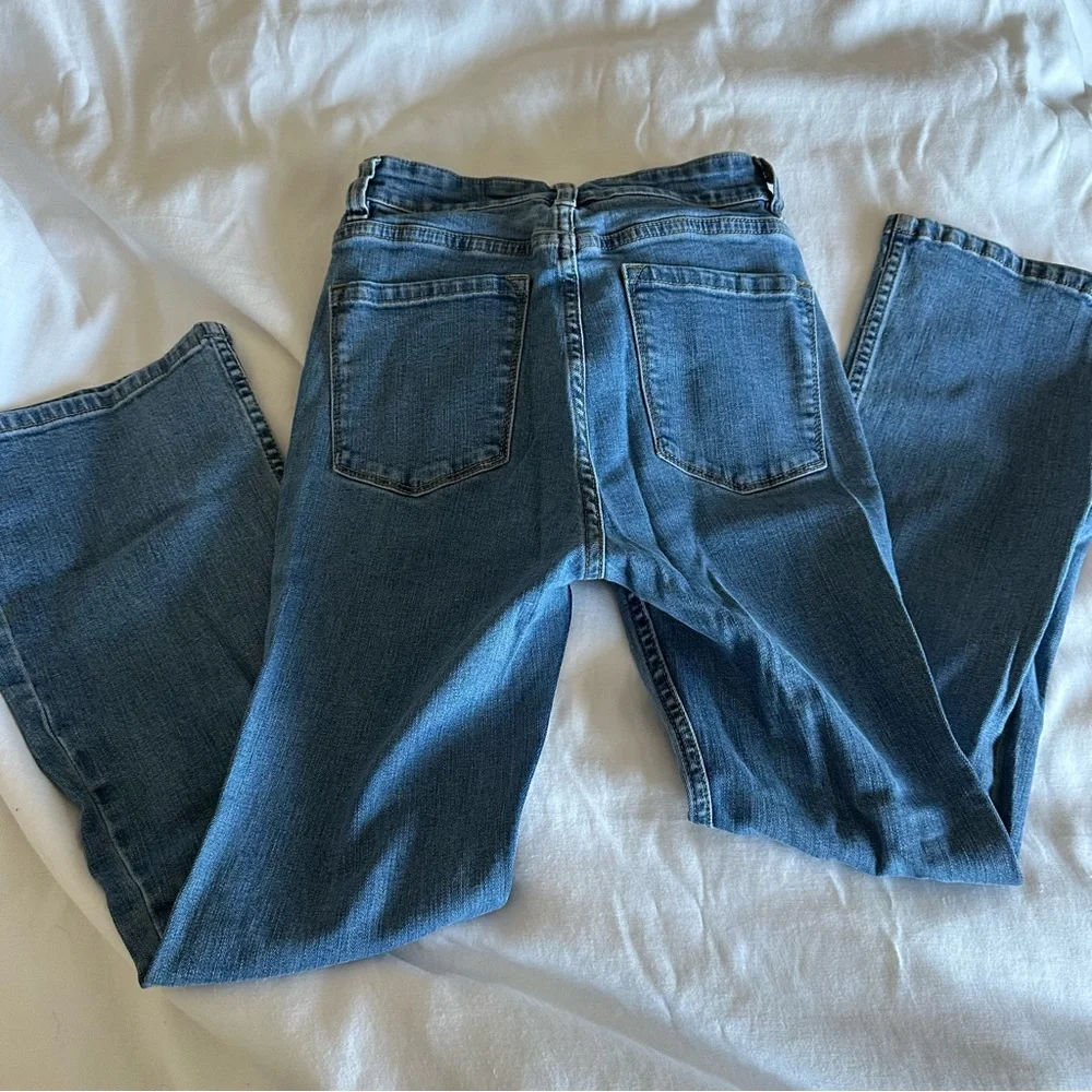 Mid Rise Boot Cut Jeans